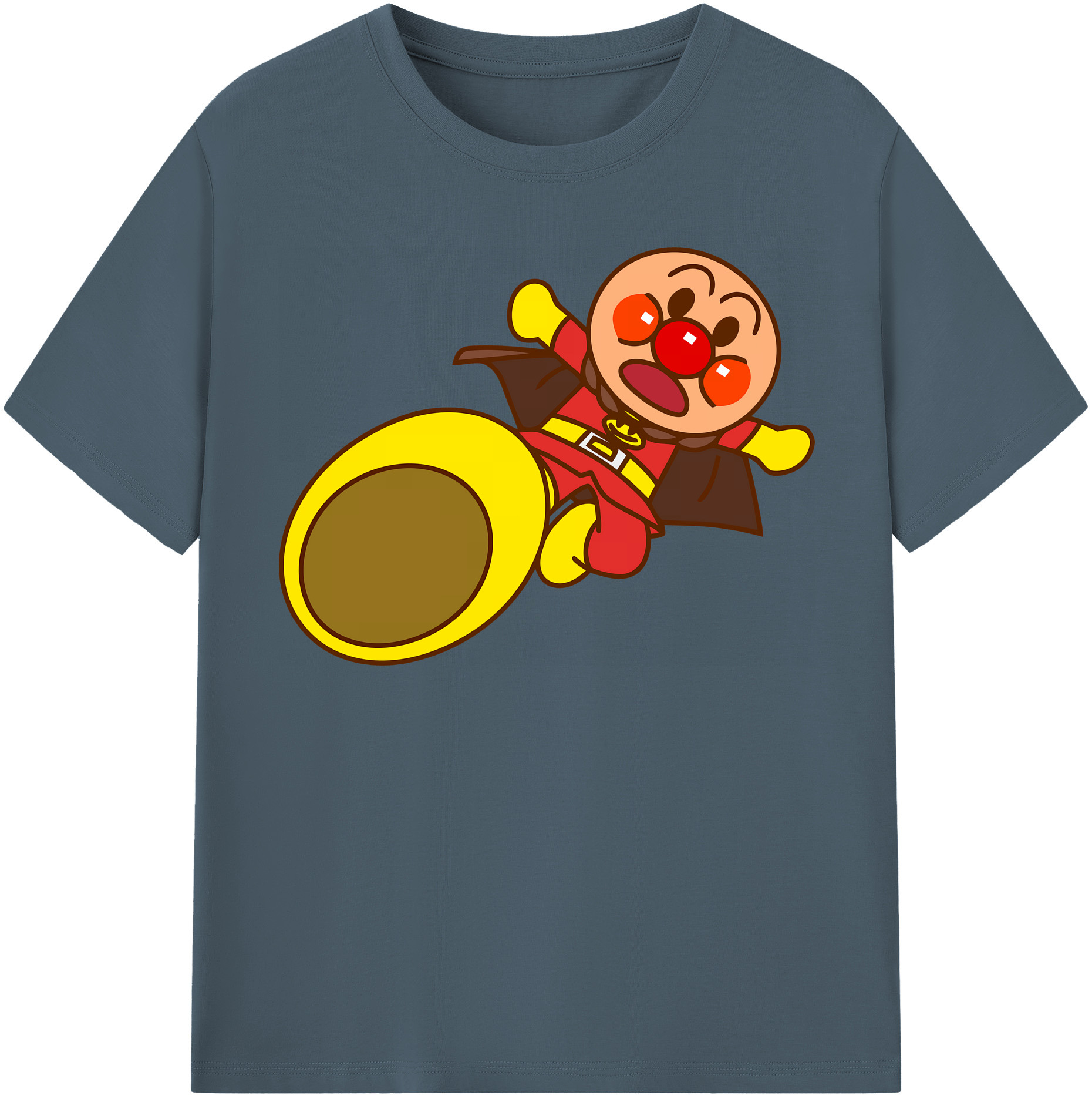 （画像用） アンパンマン Anpanman 綿100％半袖Tシャツ（フロントプリント）
